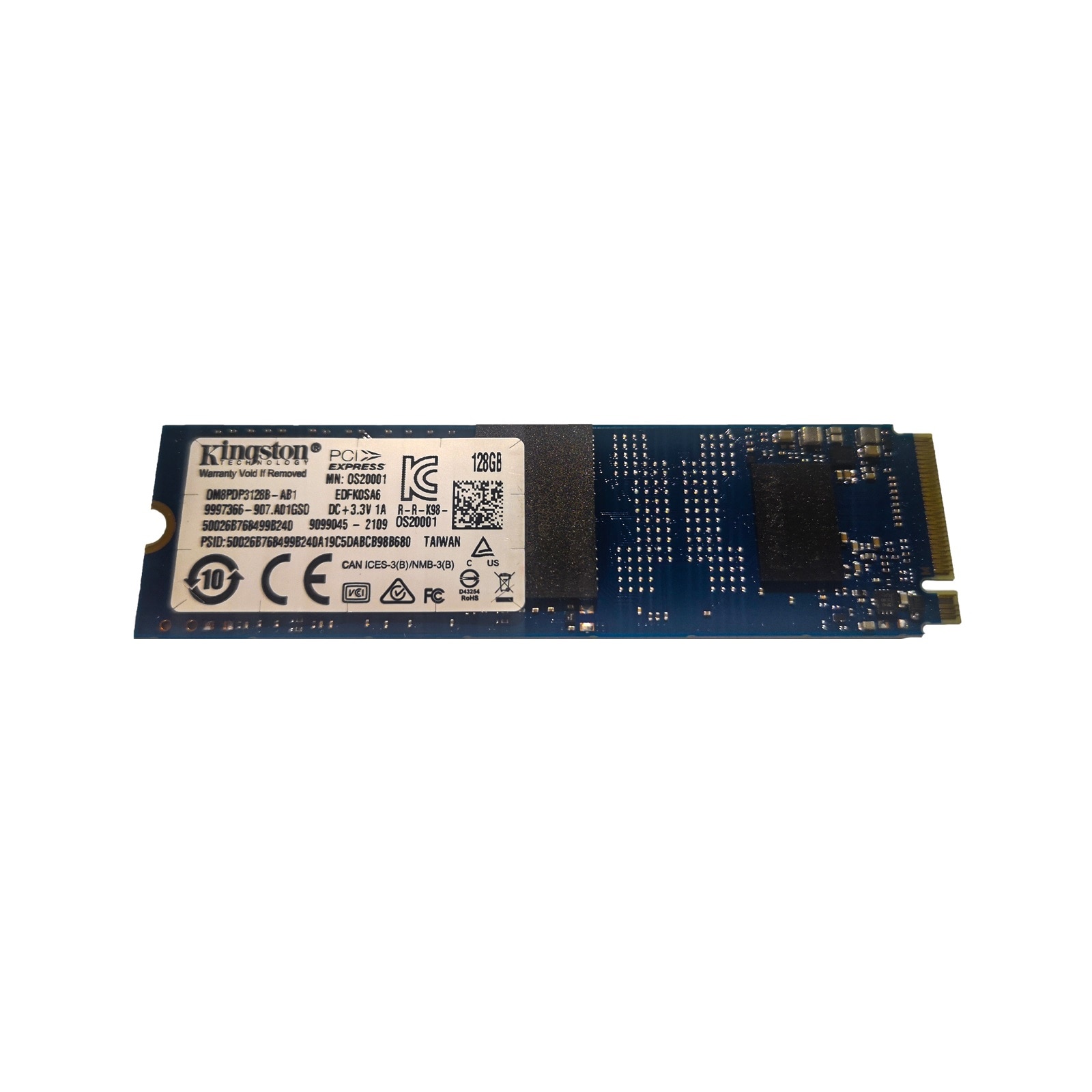 Kingston OM8PDP3128B-AB1 128 GB M.2 NVMe SSD